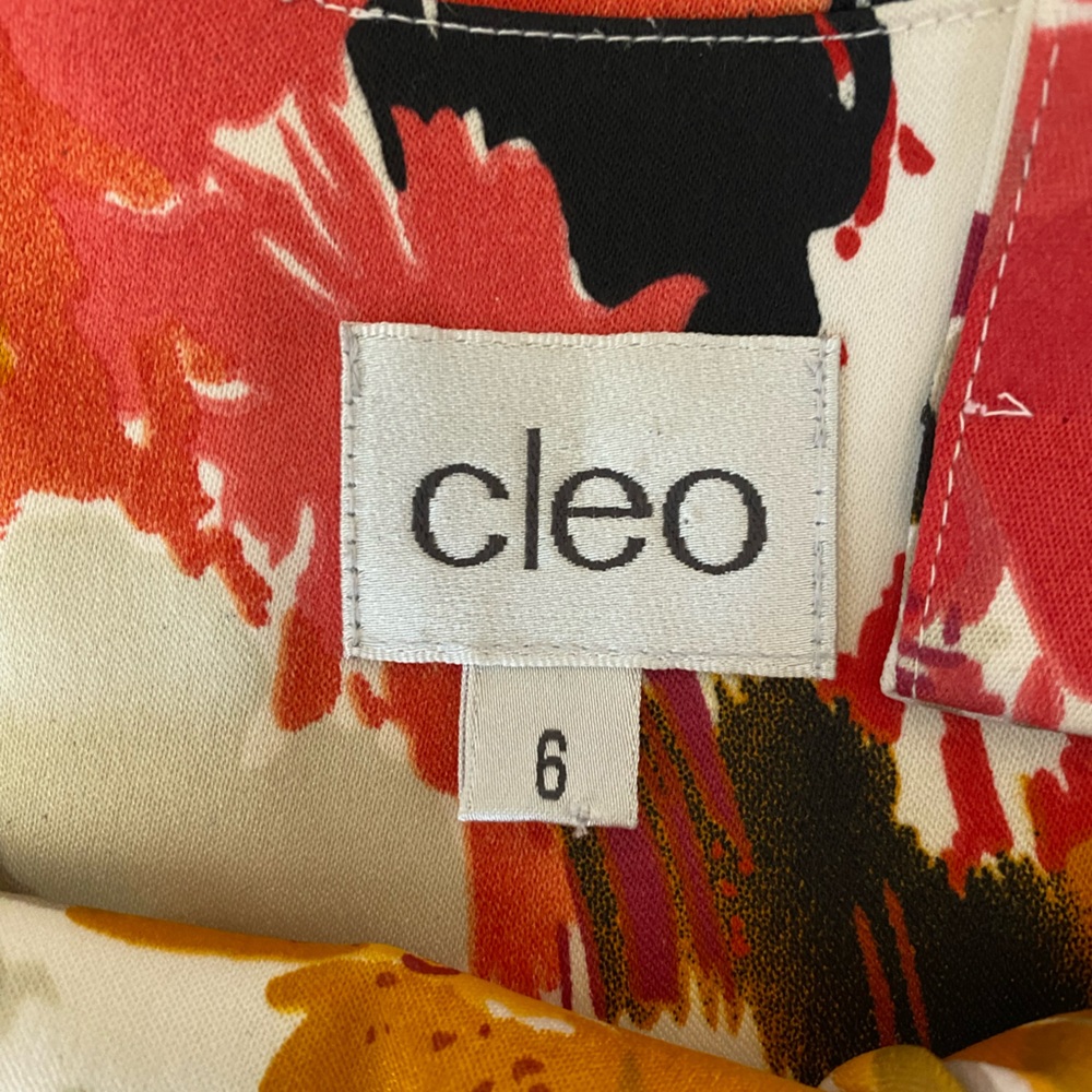 Cleo Women's Floral Sleeveless Mini Dress Size 6 Empire Waist Fitted Cottagecore - Picture 12 of 16